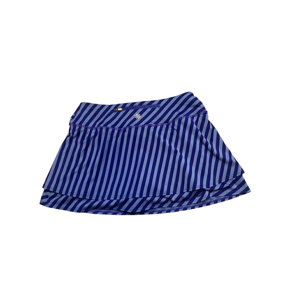 ATHLETA Purple & Grey Striped Swagger Skort Size S - Picture 3 of 8